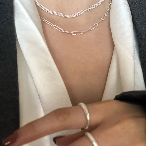 #NEW 925 Sterling Silver Shiny Link Chain Necklace - Picture 4 of 10